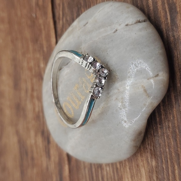 Sterling size 9 ring enhancer R335 southern blue Belle - Picture 2 of 2